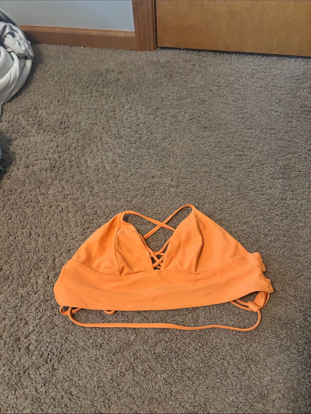 Hollister Orange Triangle Swim Top